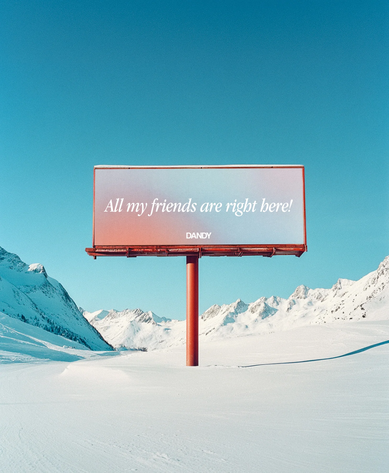 "All my Friends" Oversized Lux Hoodie in Blue - Image 11