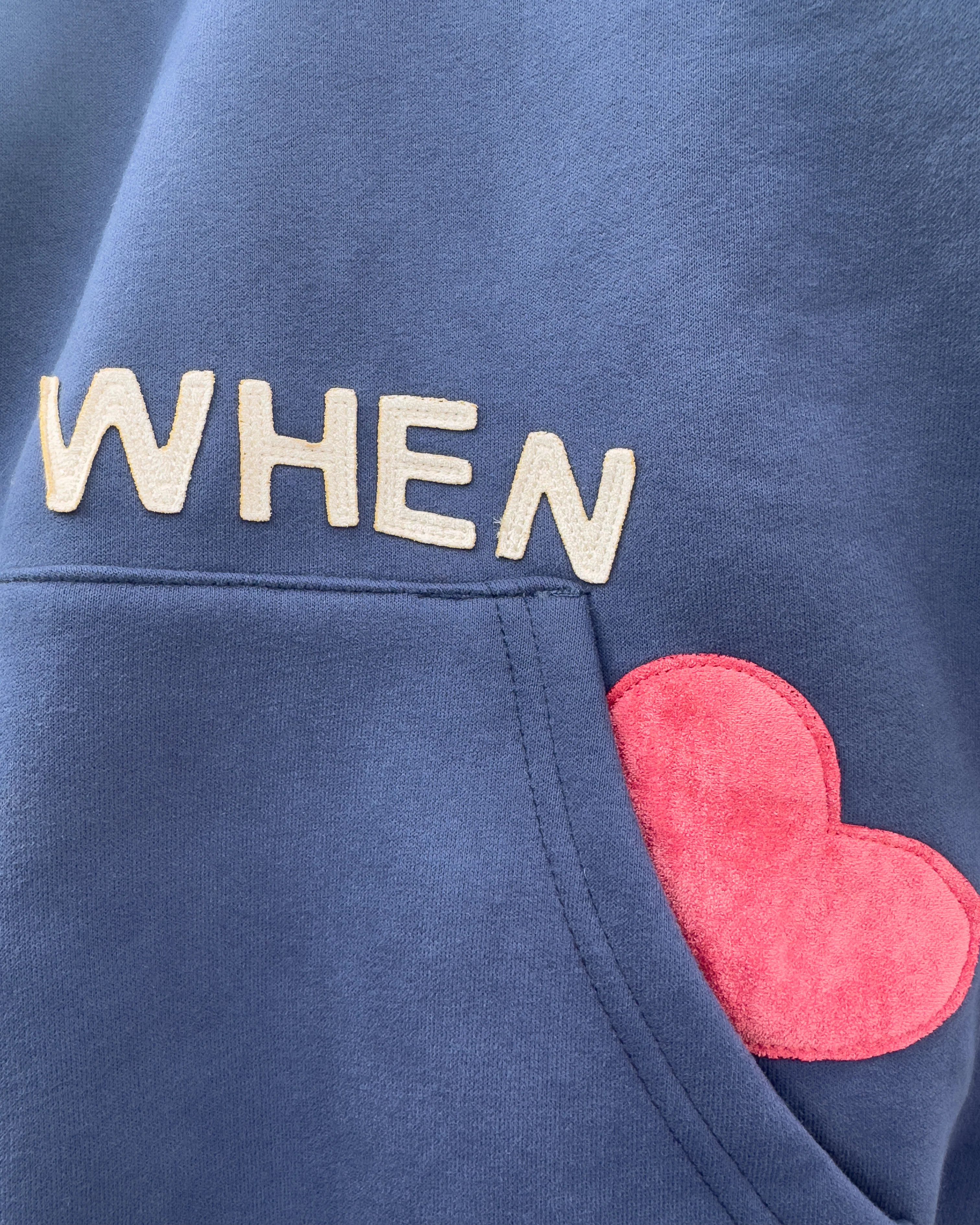 "All my Friends" Oversized Lux Hoodie in Blue - Image 6