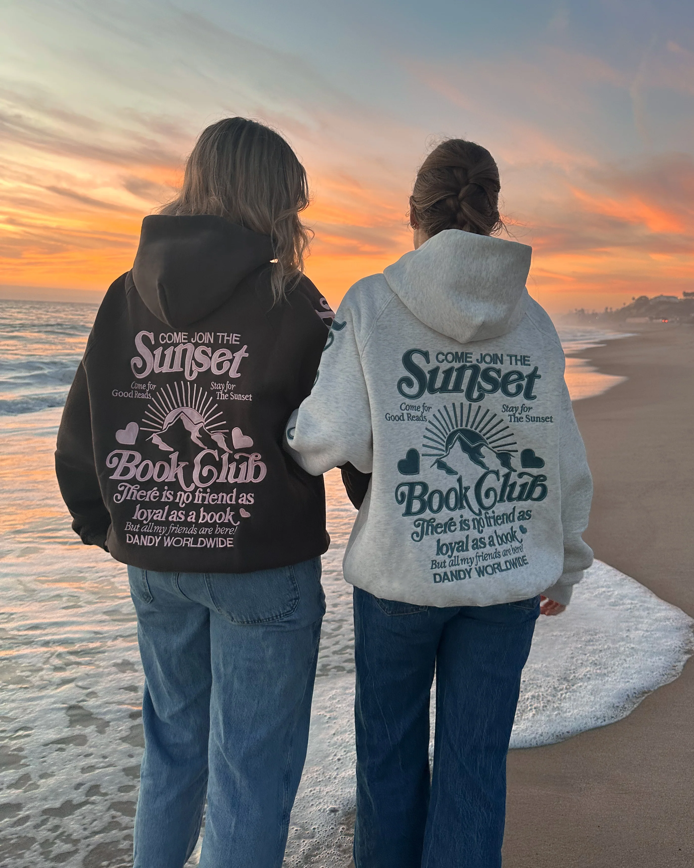 "Book Club" Oversized Lux Hoodie in Charcoal Gray - Image 11