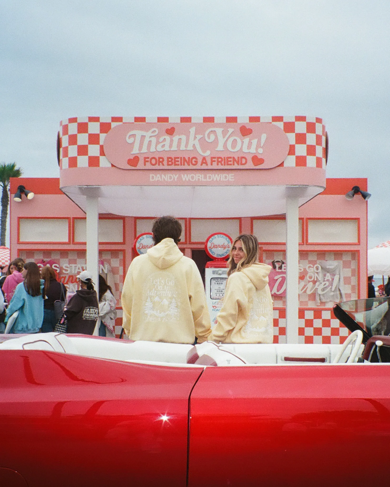"Let's Go On An Adventure" Oversized Lux Hoodie in Butter Yellow - Image 4