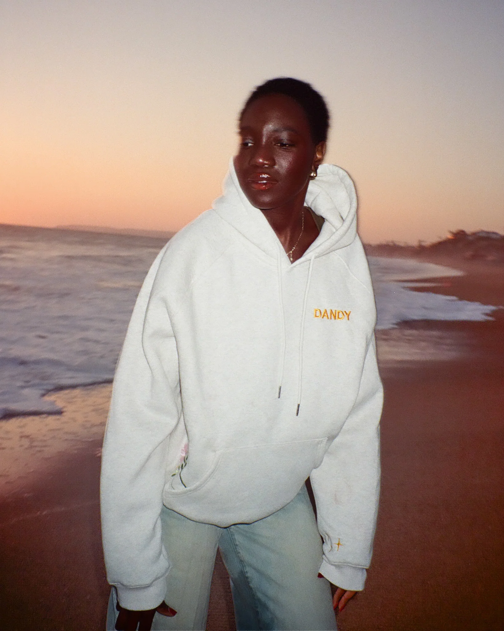 "Gift Giving" Oversized Lux Hoodie in Heather Gray - Image 19