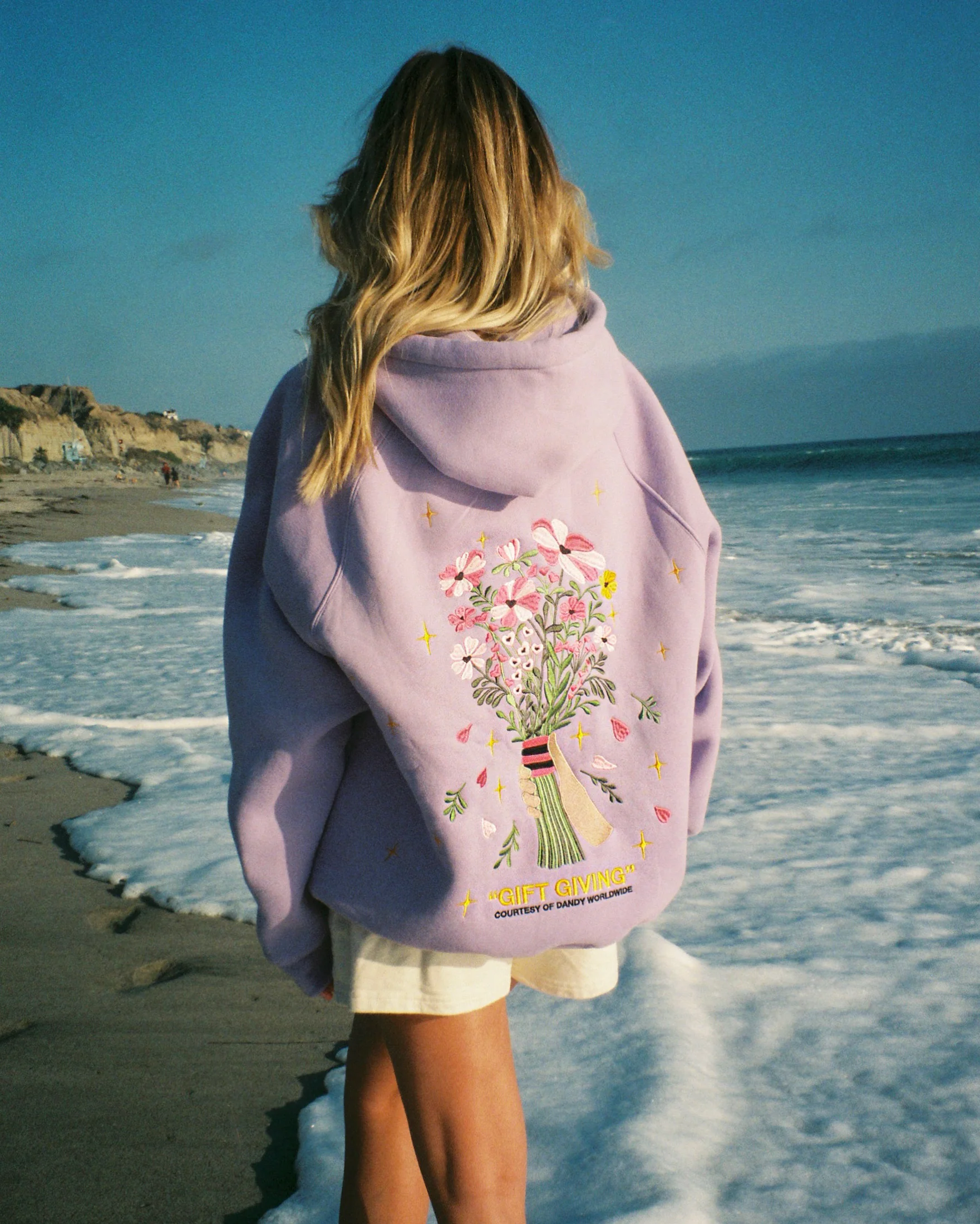 "Gift Giving" Oversized Lux Hoodie in Lavender - Image 10
