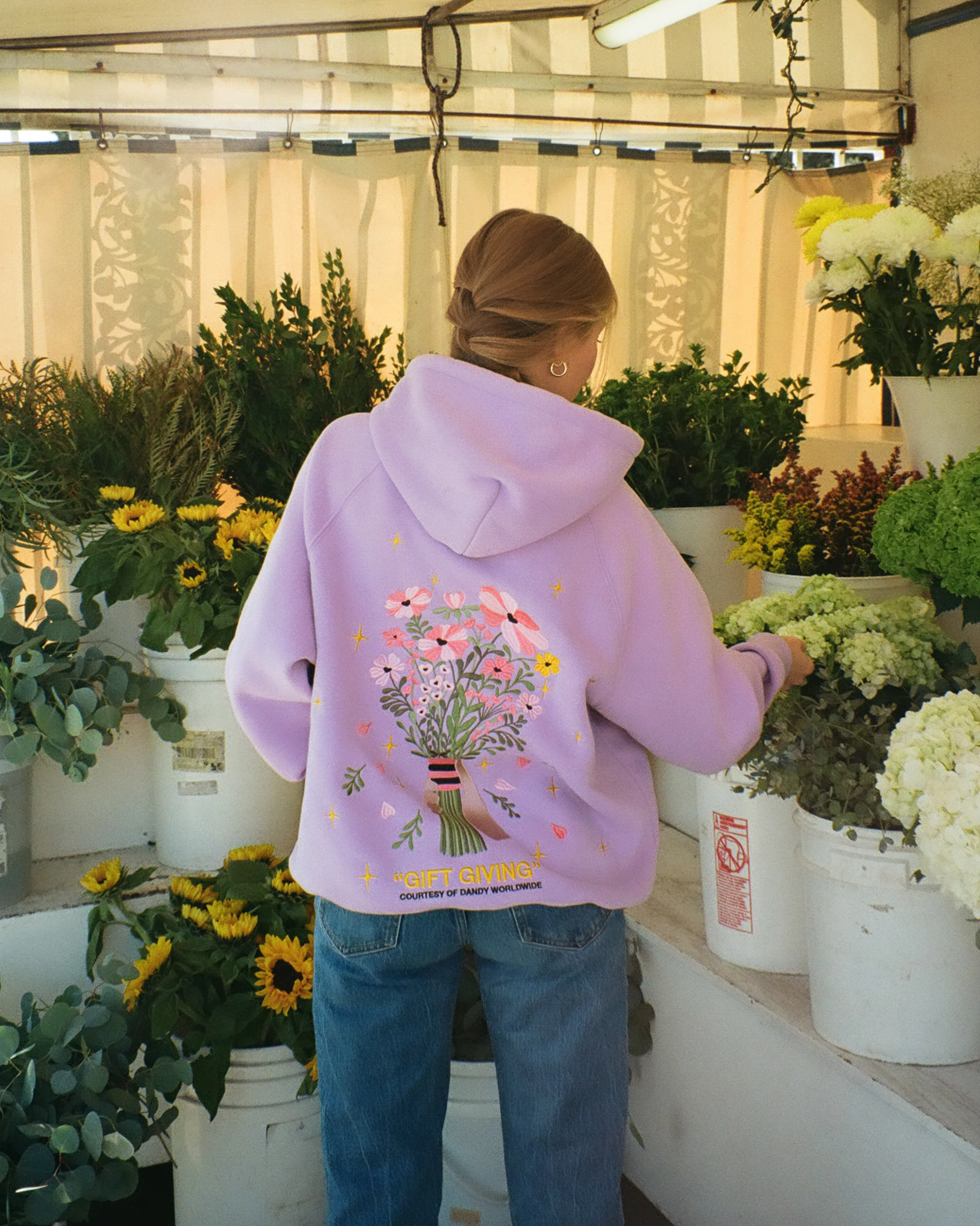 "Gift Giving" Oversized Lux Hoodie in Lavender - Image 12