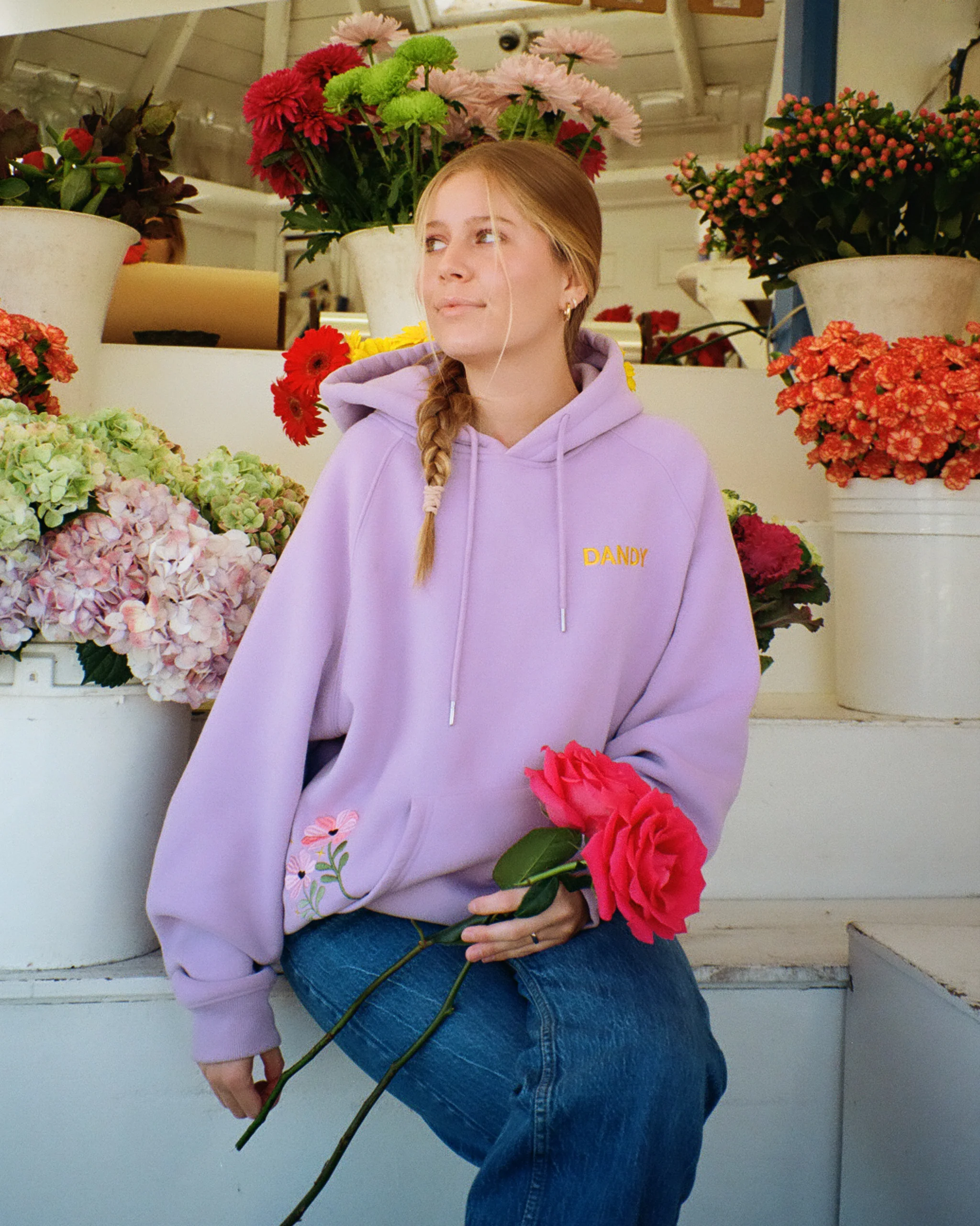 "Gift Giving" Oversized Lux Hoodie in Lavender - Image 13