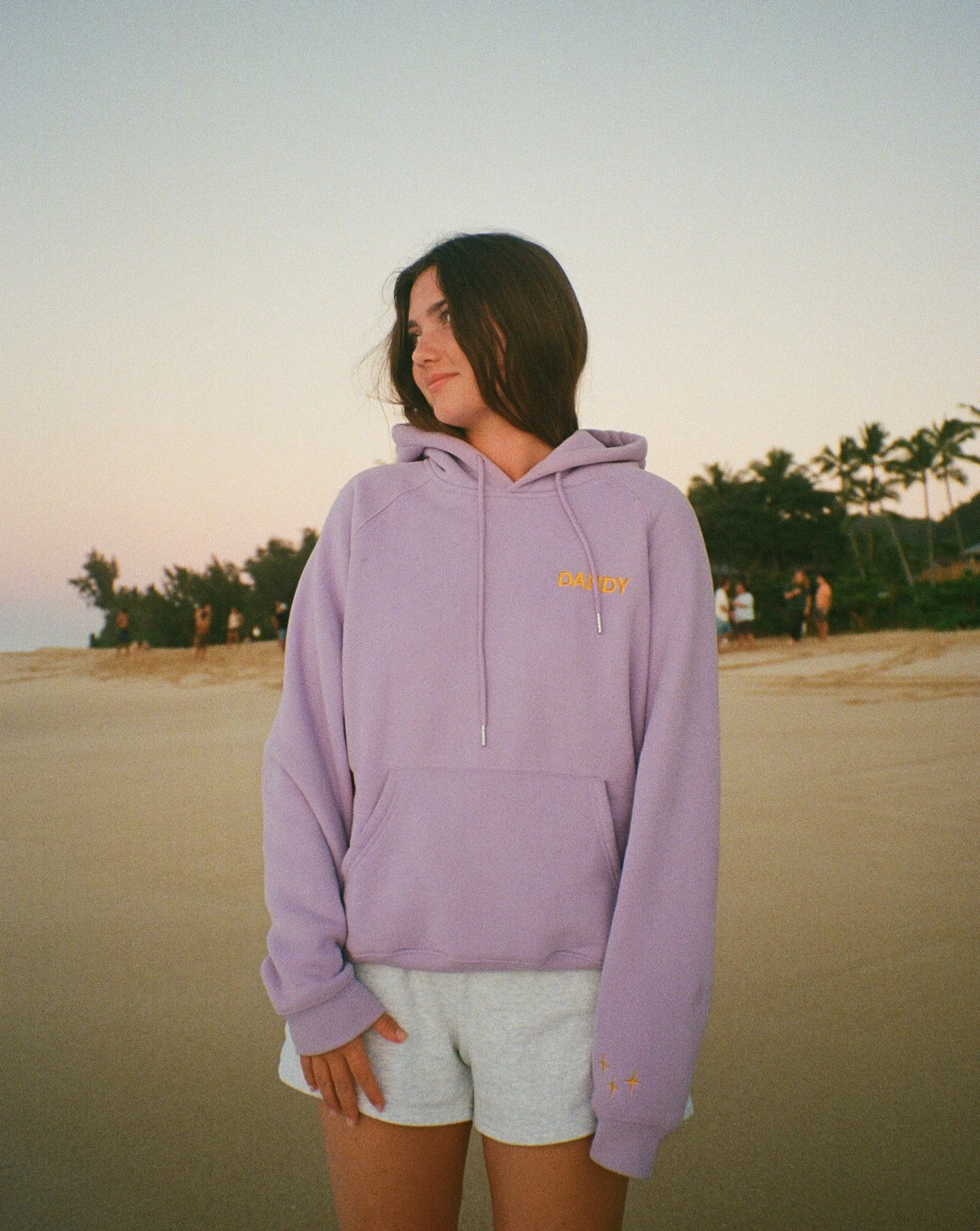 "Gift Giving" Oversized Lux Hoodie in Lavender - Image 8