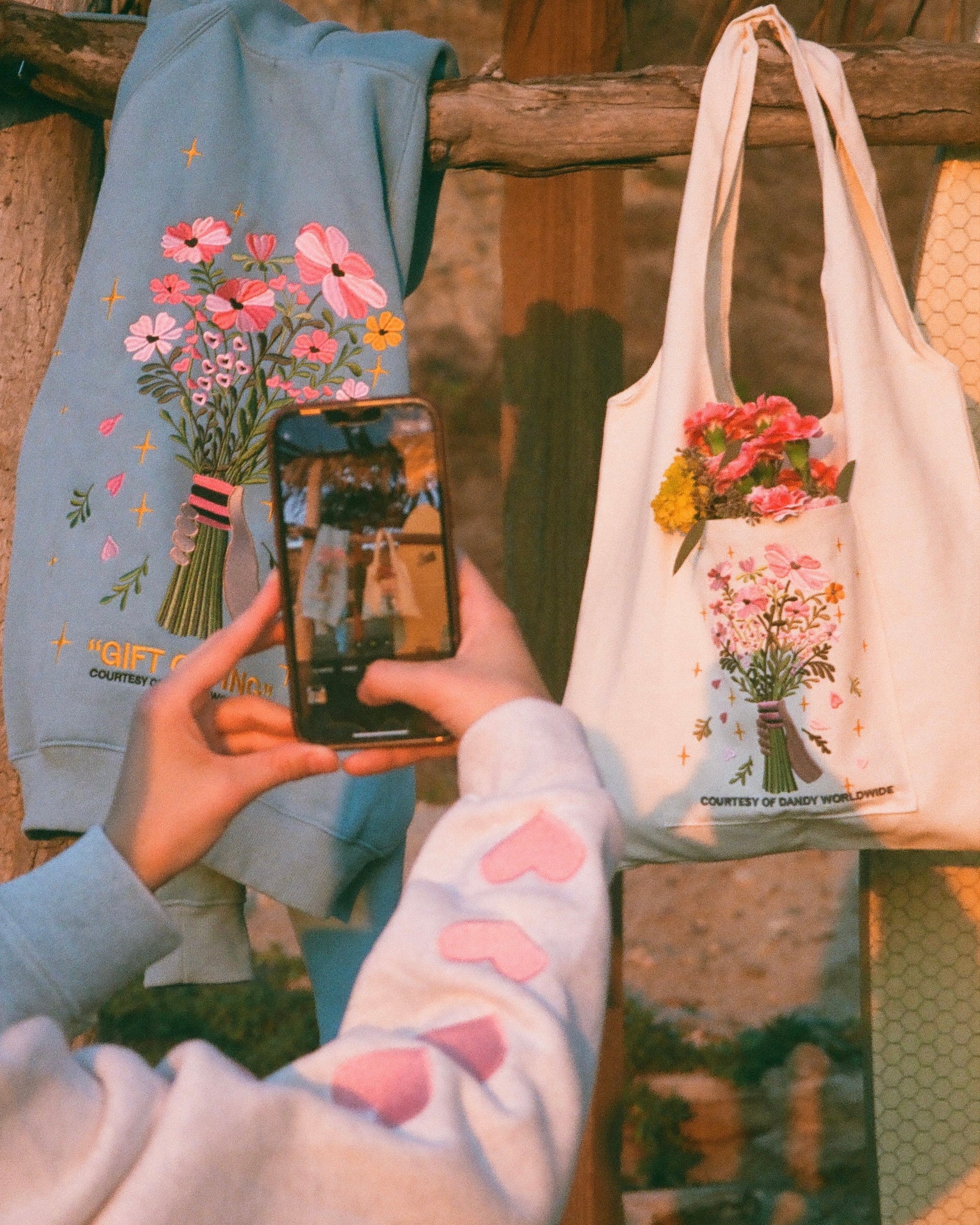 "Gift Giving" Embroidered Tote Bag - Image 5