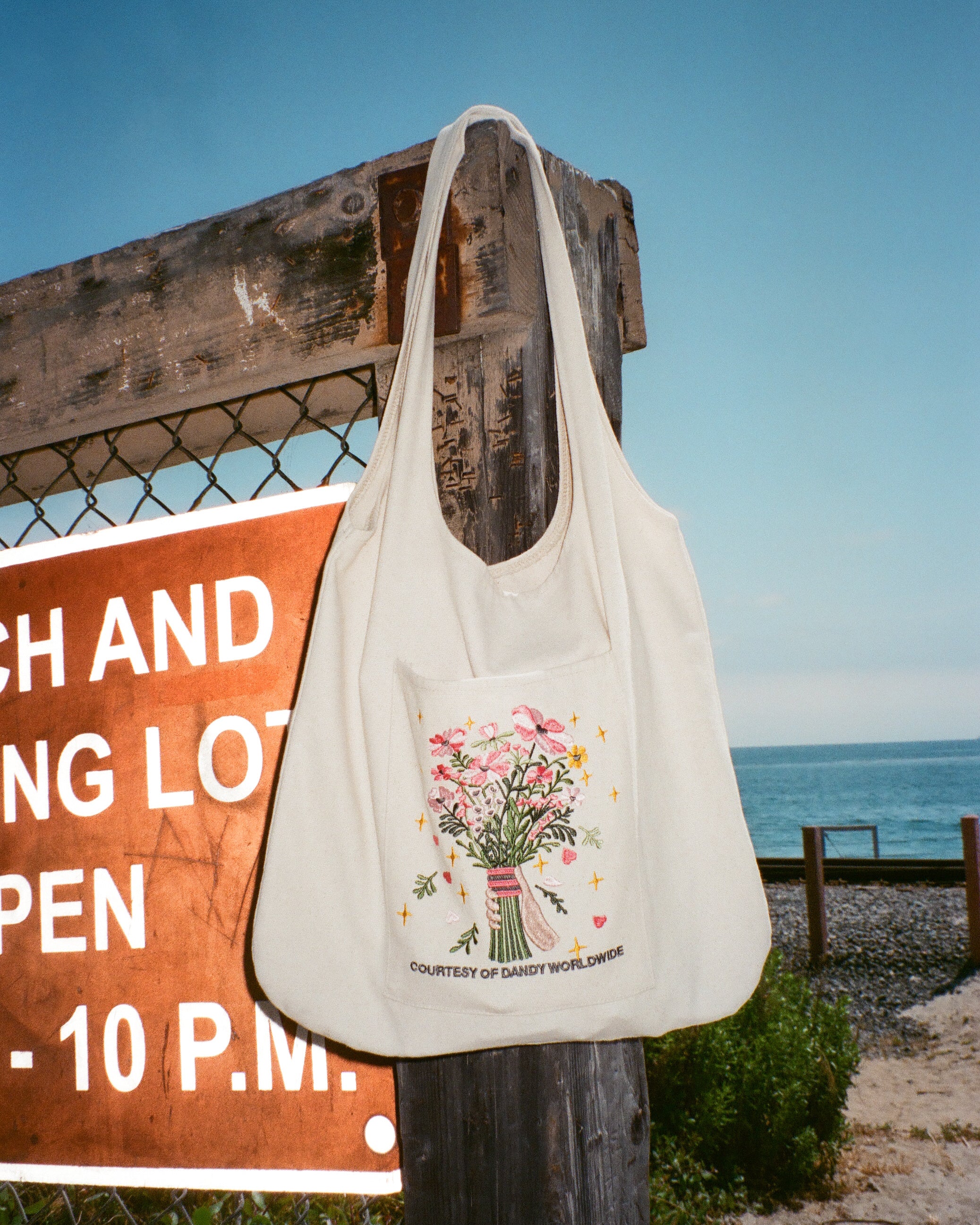 "Gift Giving" Embroidered Tote Bag - Image 6