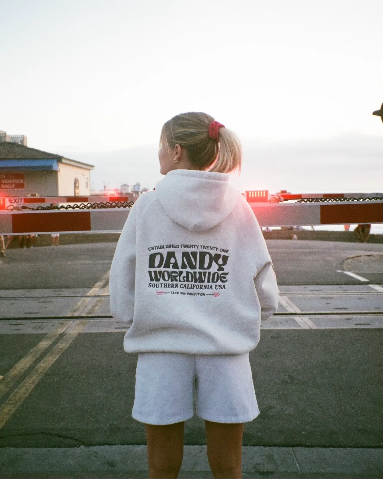 "Heart on My Sleeve" Oversized Lux Hoodie in Heather Gray - Image 6