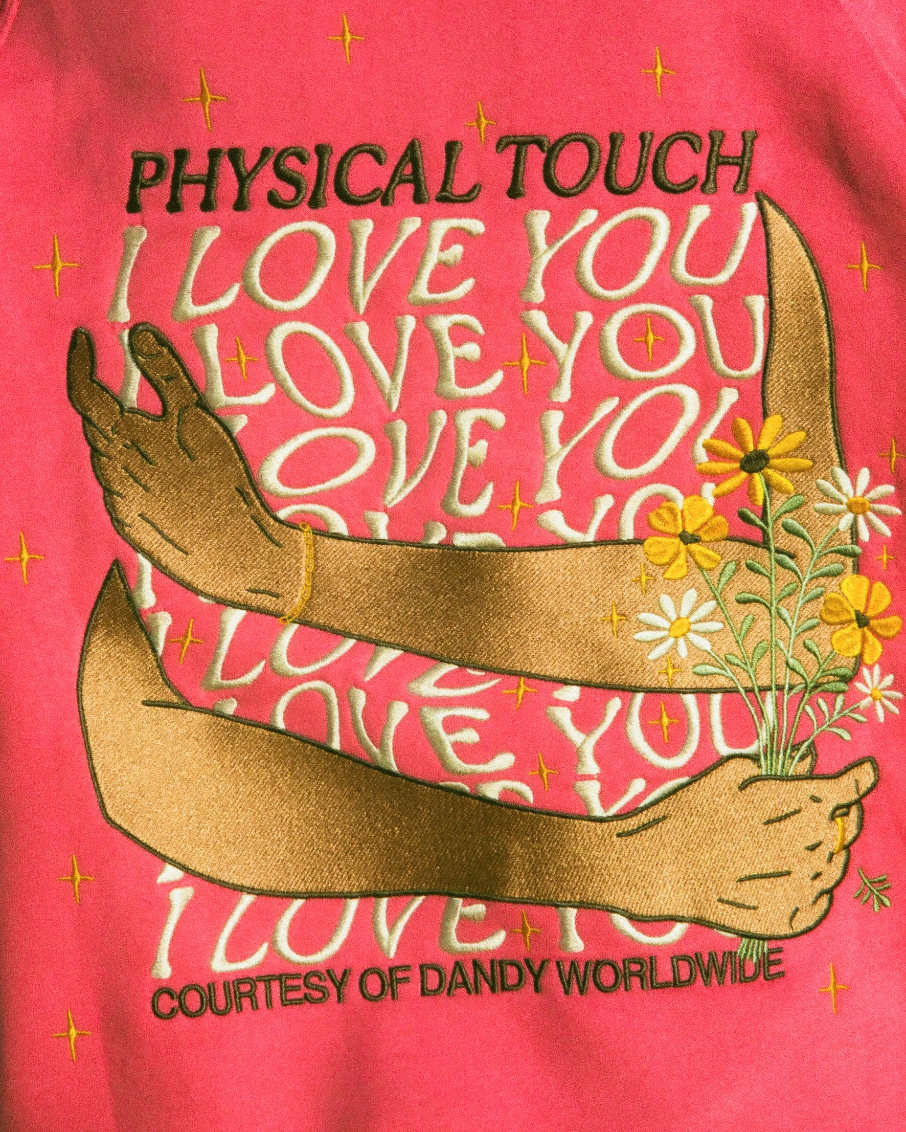 "Physical Touch" Oversized Lux Hoodie in Hot Pink - Image 11