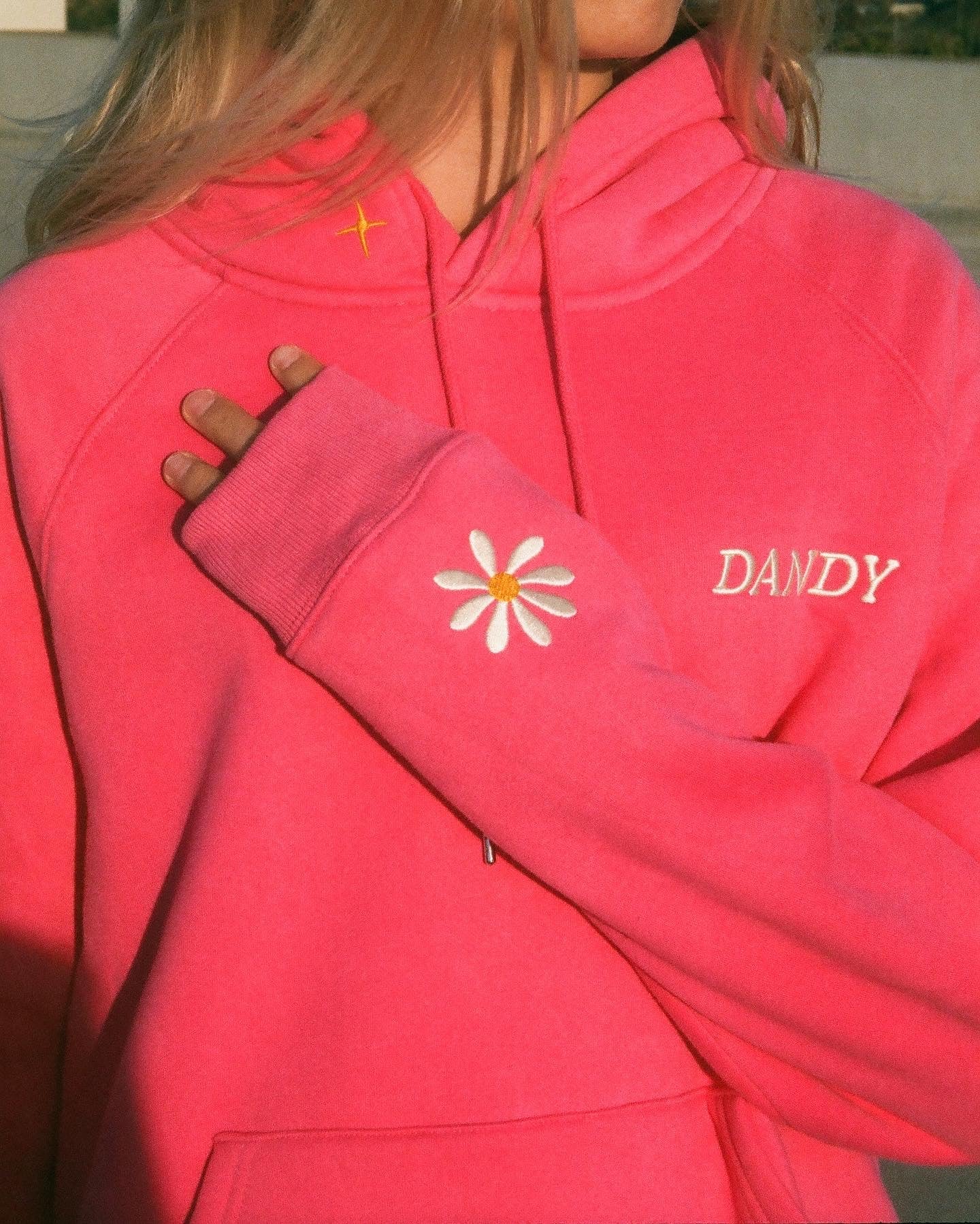 "Physical Touch" Oversized Lux Hoodie in Hot Pink - Image 8