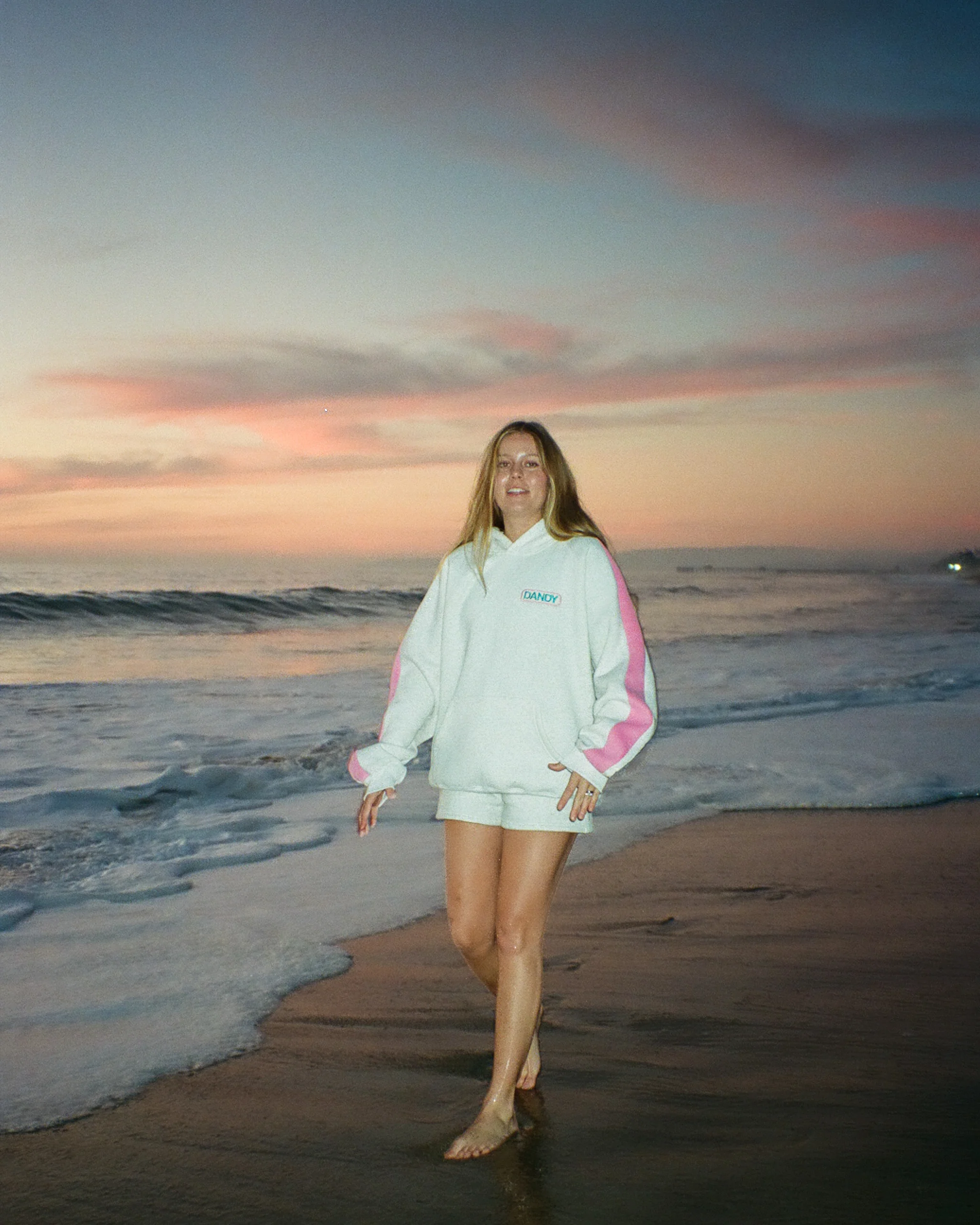 Pink Stripe Oversized Lux Hoodie - Image 13