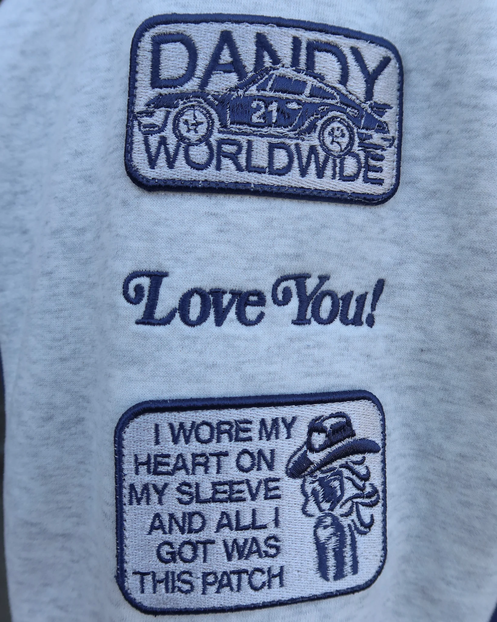 "Racing Heart" Oversized Lux Hoodie in Blue - Image 13