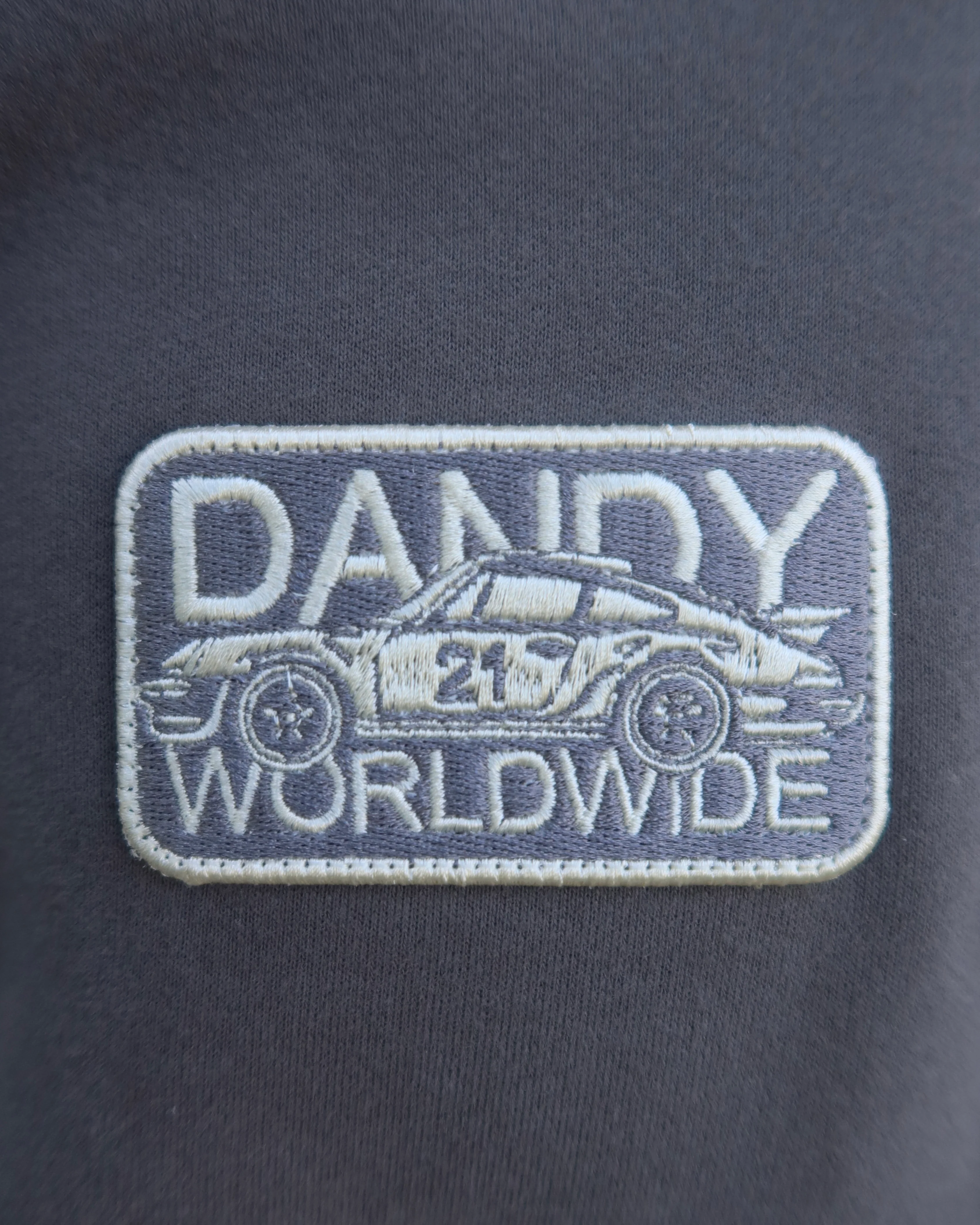 "Racing Heart" Oversized Lux Hoodie in Dark Gray - Image 8