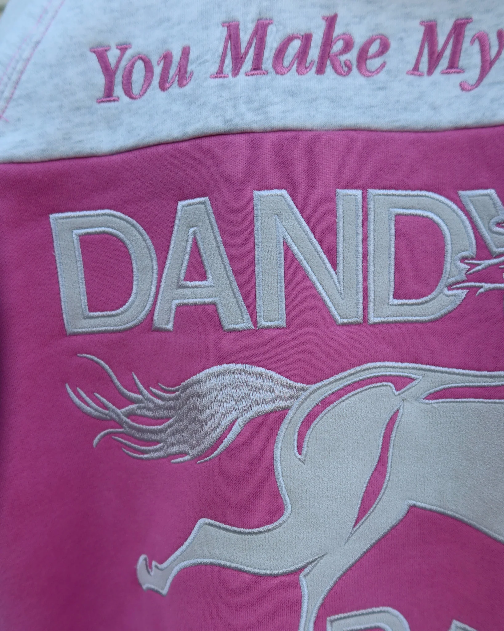 "Racing Heart" Oversized Lux Hoodie in Pink - Image 10