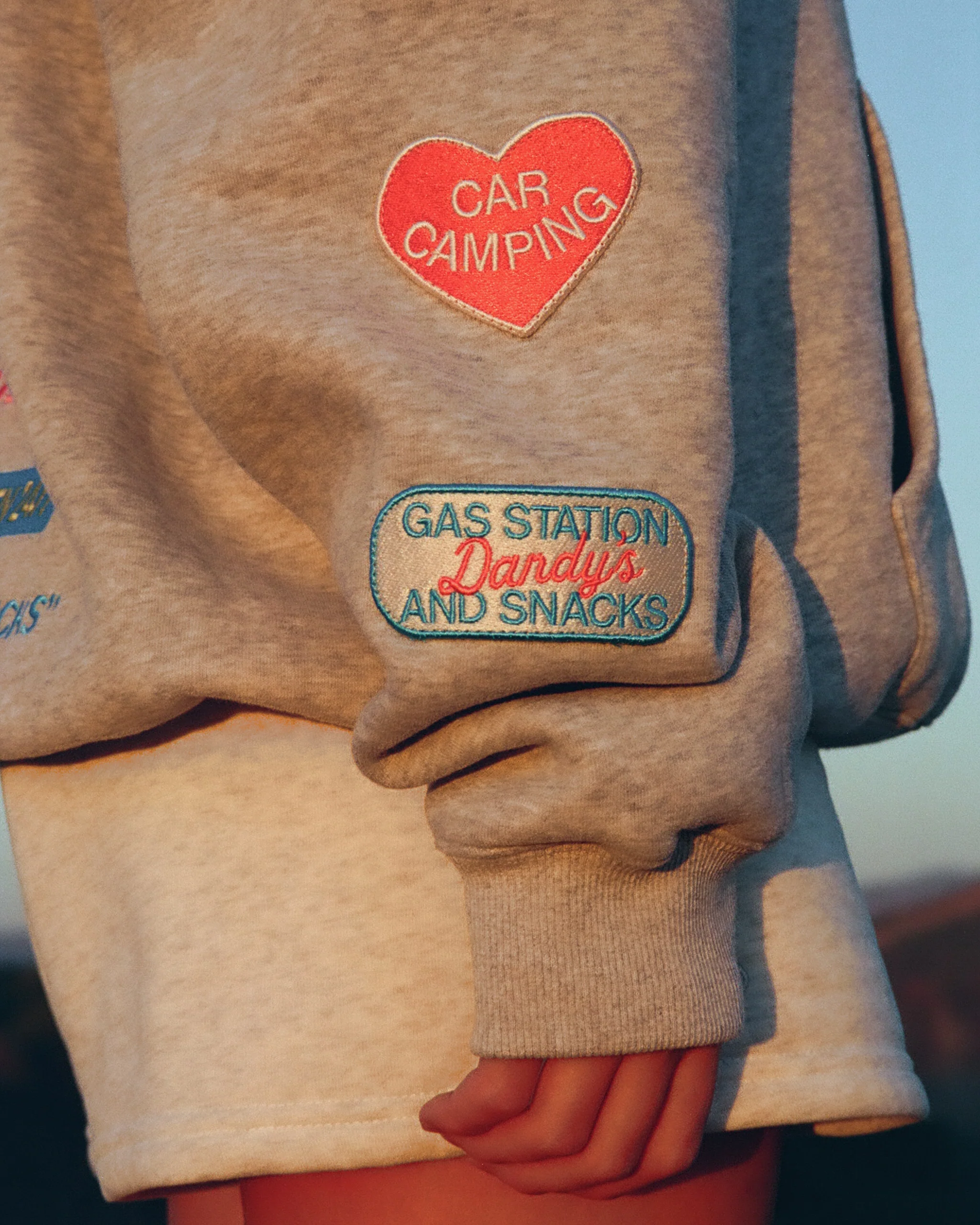 "Road Trip!" Oversized Lux Hoodie in Dark Heather - Image 23