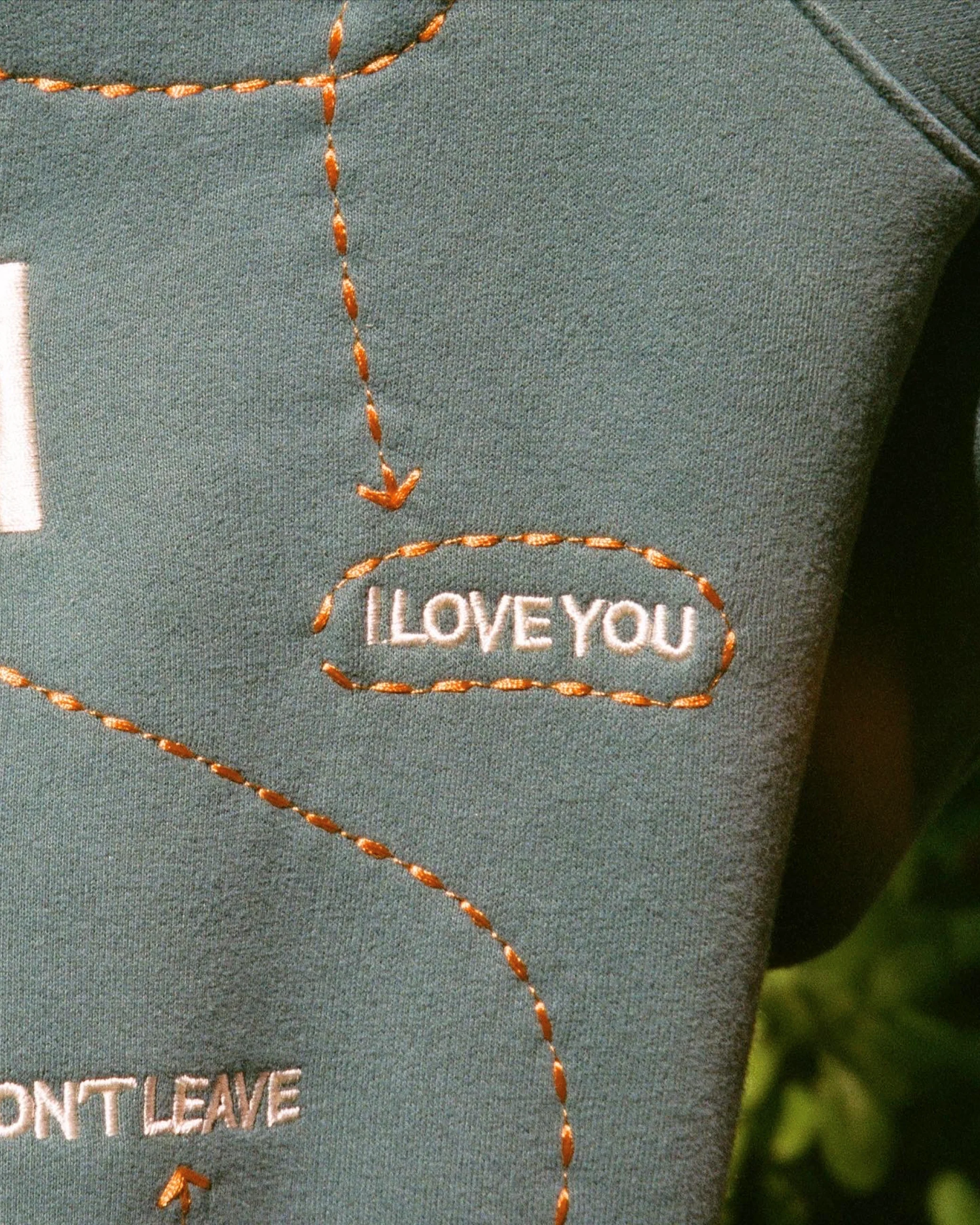 "Words of Affirmation" Oversized Lux Hoodie in Green - Image 7